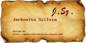 Jerkovits Szilvia névjegykártya